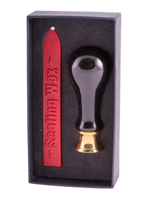 Siegel-Set - Blume des Lebens ink. Stempel und rotes Siegelwachs