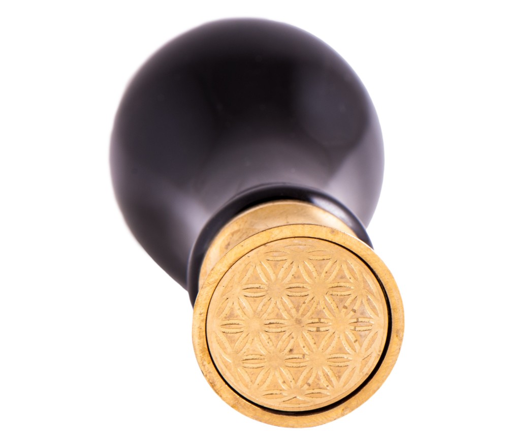 Siegel-Set - Blume des Lebens ink. Stempel und rotes Siegelwachs