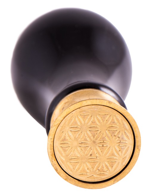 Siegel-Set - Blume des Lebens ink. Stempel und rotes Siegelwachs