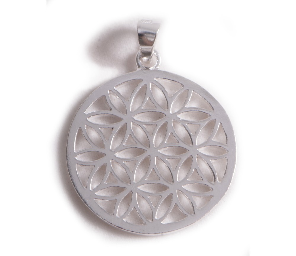 Anhänger - Blume des Lebens - 925 Sterling Silber ca. 2,5 cm