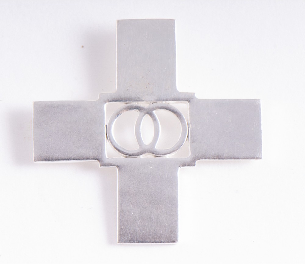 Anhänger - Wassermann-Kreuz - 925 Silber