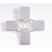 Anhänger - Wassermann-Kreuz - 925 Silber