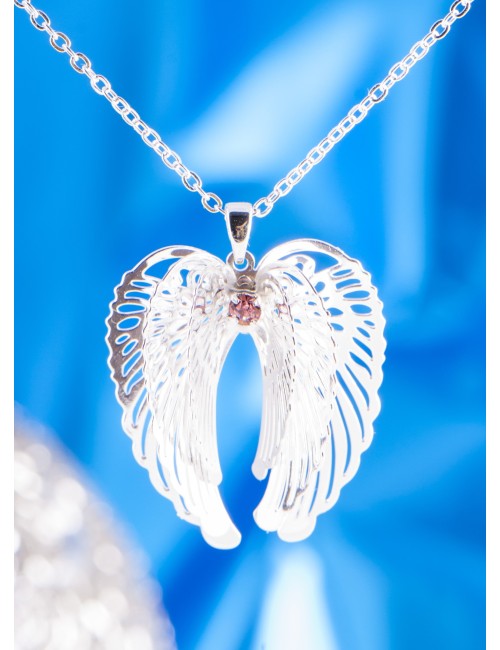 Kette mit Schutzengelflügelanhänger ca. 50 cm