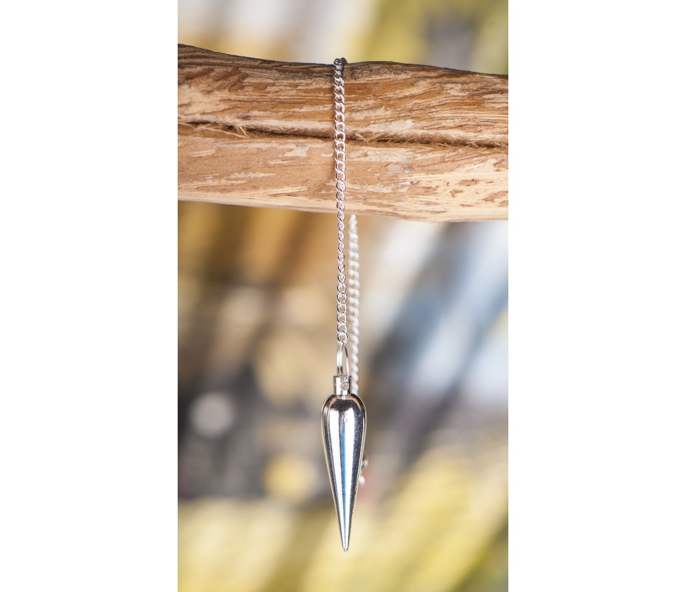 Pendel - Zapfenpendel - Messing versilbert