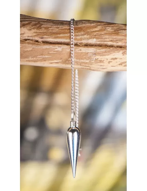 Pendel - Zapfenpendel - Messing versilbert