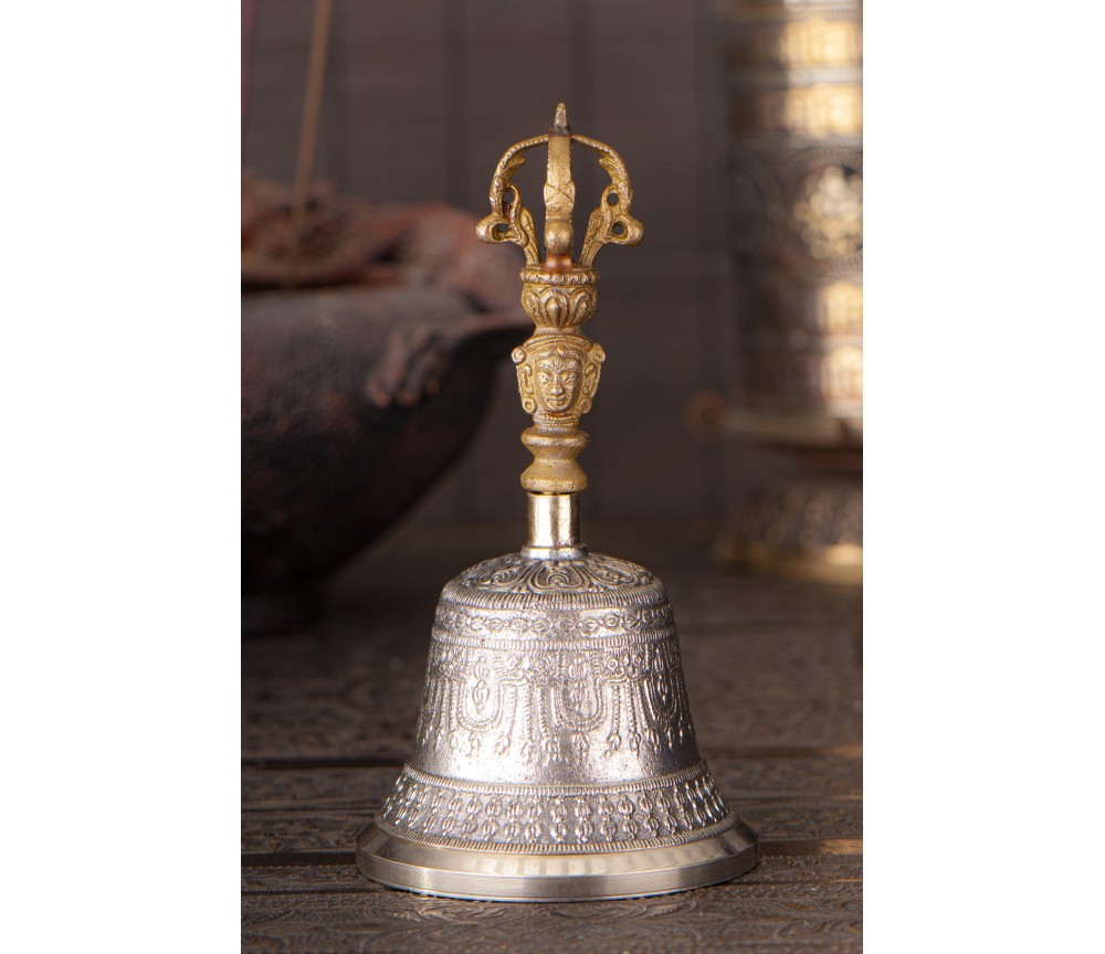 Glocke mit Dorje Griff ca. 18cm