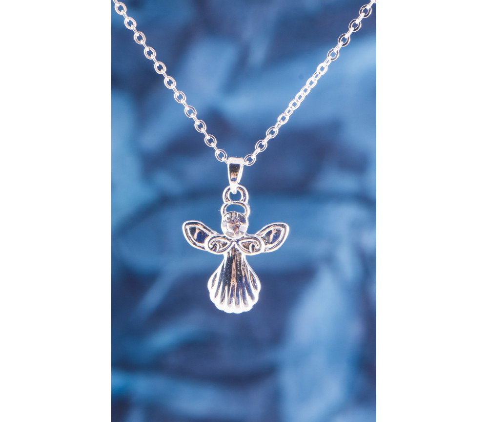 Kette mit Anhänger Schutzengel ca. 50 cm