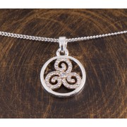 Kette mit Anhänger - Triskel ca. 50 cm
