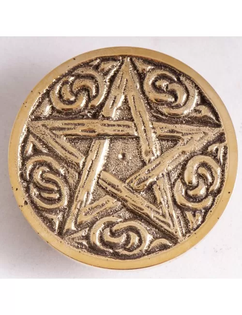 Münze - Pentagramm, Messing ca. 5,5 cm