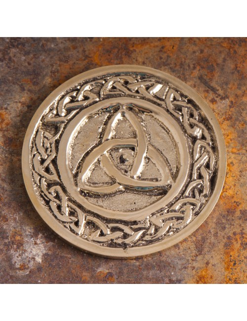 Münze - Dreifachknoten, Messing ca. 5,5 cm