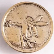 Münze - Elfe, Messing ca. 5,5 cm