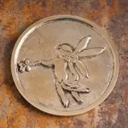 Münze - Elfe, Messing ca. 5,5 cm