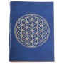 Schreibbuch Lebensblume blau/gold 144 Seiten