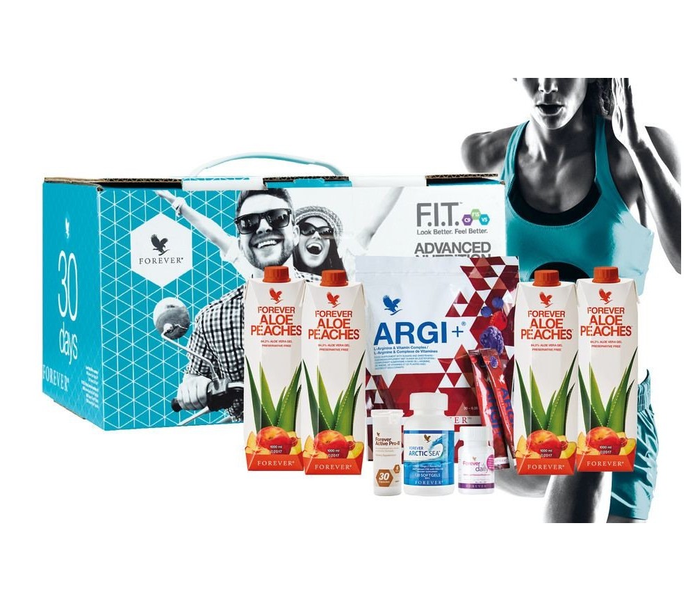 Forever - Vital5® Forever Aloe Peaches™ - Tägliche Basisversorgung für Jeden - 8 tlg. Set