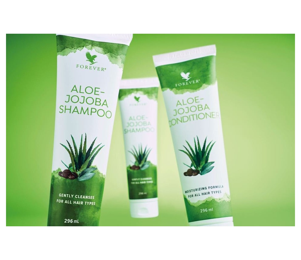 Forever - Aloe Jojoba Shampoo - Kräftigendes Shampoo mit Aloe Vera und Jojobaöl - 296ml