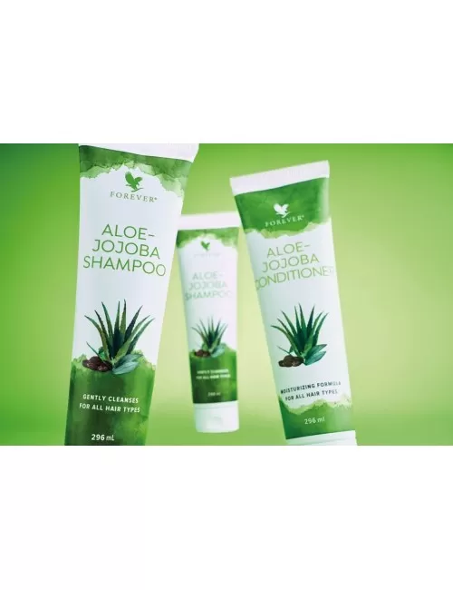 Forever - Aloe Jojoba Shampoo - Kräftigendes Shampoo mit Aloe Vera und Jojobaöl - 296ml