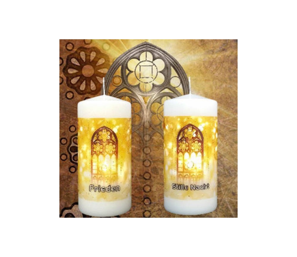 Engelalm - Energiekerze - Frieden - versch. Größen