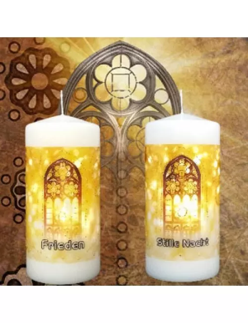 Engelalm - Energiekerze - Frieden - versch. Größen