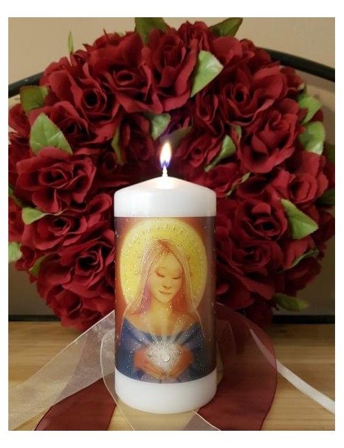 Engelalm - Energiekerze -Themenkerzenserie - Göttin Maria- 150/70