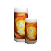 Engelalm - Energiekerze - Chakra - Nabelchakra - versch. Größen