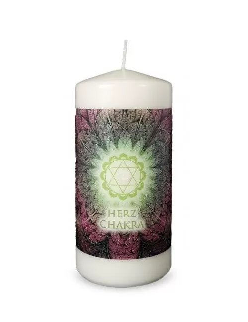 Engelalm - Energiekerze - Chakra - Herzchakra - versch. Größen
