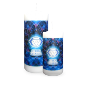Engelalm - Energiekerze - Chakra - Stirnchakra - versch. Größen