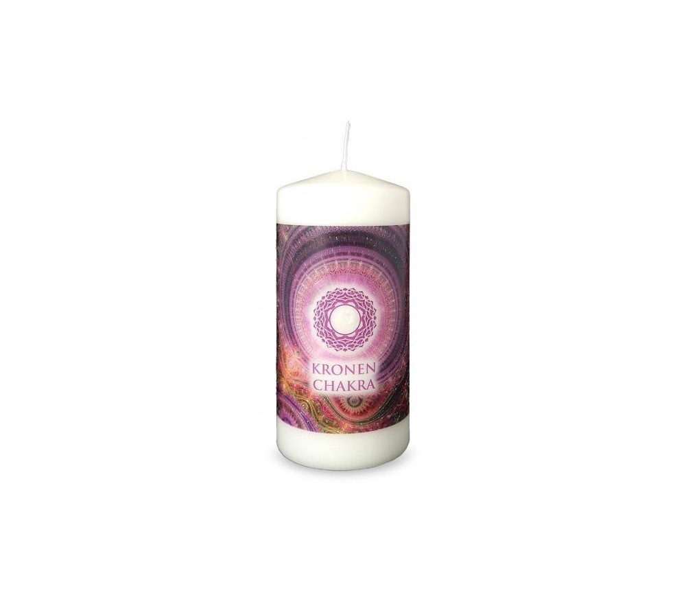 Engelalm - Energiekerze - Chakra - Kronenchakra - versch. Größen