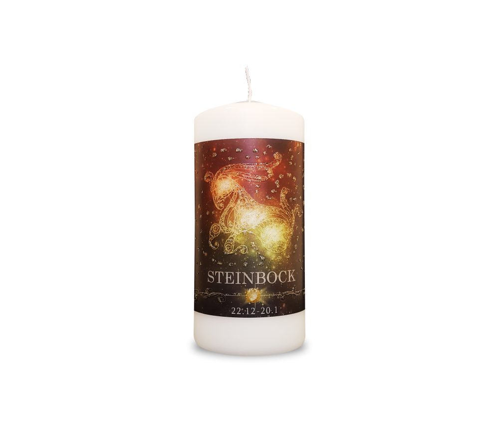 Engelalm - Energiekerze - Astro - Steinbock - 150/70