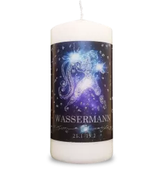 Engelalm - Energiekerze - Astro - Wassermann - 150/70