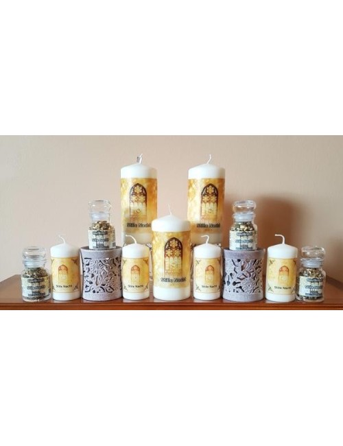 Engelalm - Energiekerze - Themenkerze - STILLE NACHT - versch.Größen