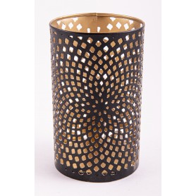 Teelichthalter - Ornament Blütenzauber - aus Metall - H: 11