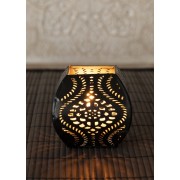 Teelichthalter - Ornament Quadeera - aus Metall - H: 7 x 8 cm