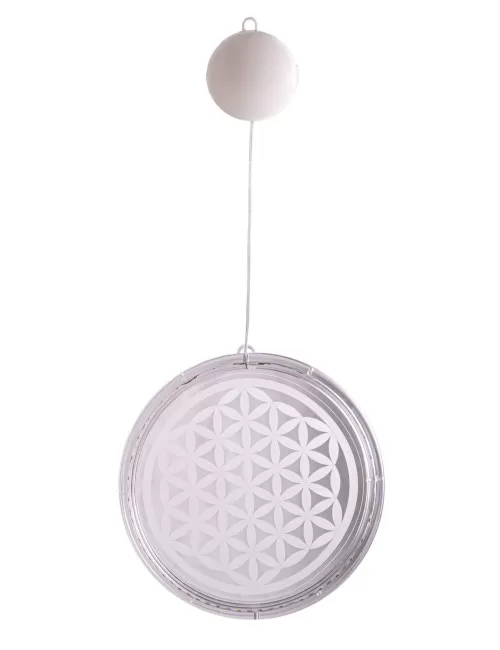 Wanddekoration - LED Licht - Mandala ca. 47x21 cm - Batteriebetrieben