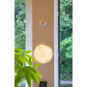 Wanddekoration - LED Licht -  Mandala ca. 47x21 cm - Batteriebetrieben