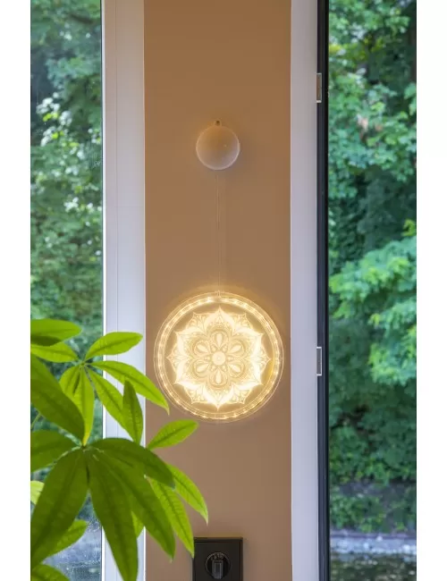 Wanddekoration - LED Licht Mandala ca. 1x47 cm