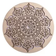 Wanddekoration - Mandala der inneren Weisheit - Birkenholz -ca.20cm
