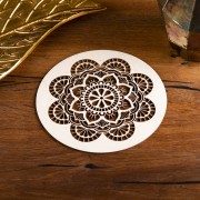 Wanddekoration - Mandala der Entspannung - Birkenholz - ca.20cm