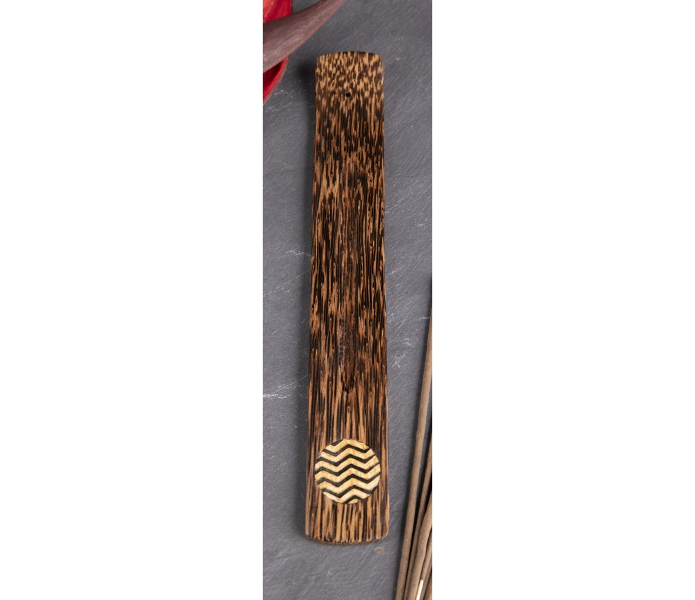 Räucherstäbchenhalter - Welle - Palmholz ca. 26x3,5cm