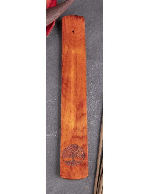 Räucherstäbchenhalter - Yggdrasil - Holz ca. 26x3,5cm