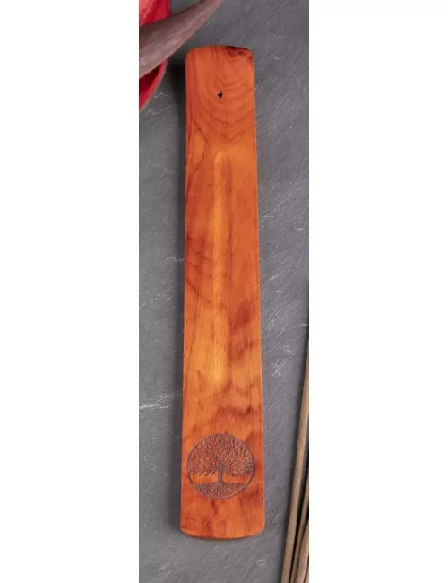 Räucherstäbchenhalter - Yggdrasil - Holz ca. 26x3,5cm