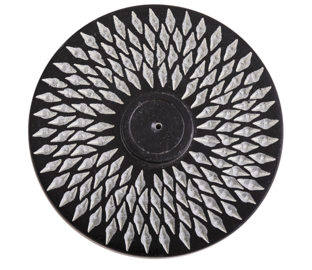 Räucherstäbchenhalter - Black Aster - rund- Speckstein ca. 10cm