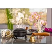 Räucherware - Energetische Hausreinigung- 9 tlg. Set inkl. Räuchergefäß