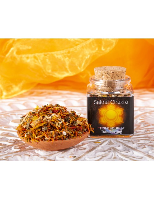 Holy Smokes - Räuchermischung - Chakra - Sakralcharka - 50 ml
