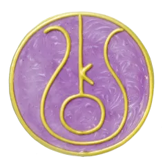 Ingrid Auer - Planetensymbol Chiron - Handgefertigtes Symbol - Transparentfolie