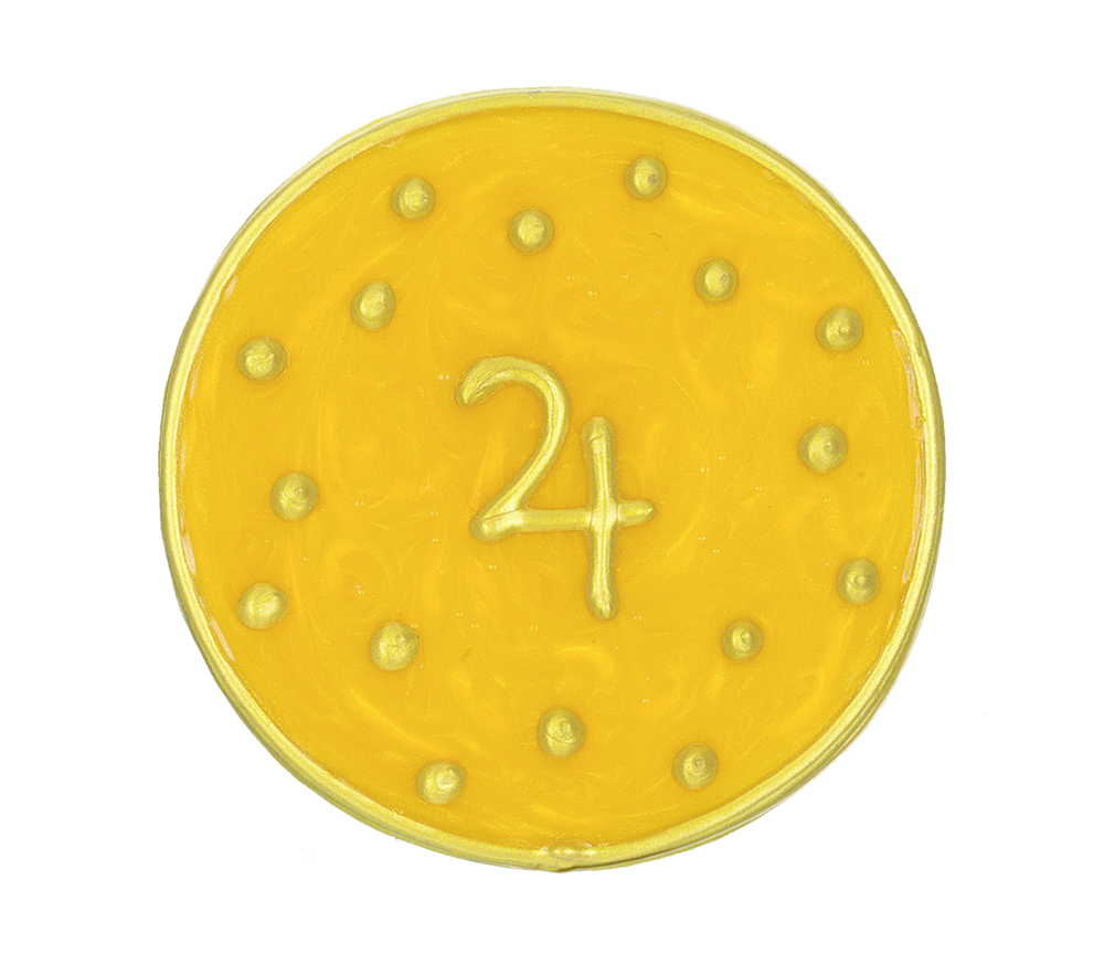 Ingrid Auer - Planetensymbol Jupiter - Handgefertigtes Symbol - Transparentfolie