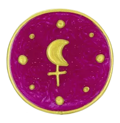 Ingrid Auer - Planetensymbol Lilith - Handgefertigtes Symbol - Transparentfolie
