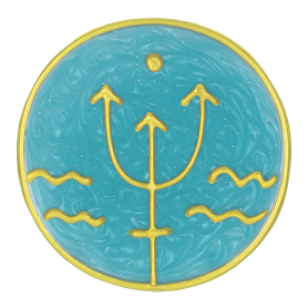 Ingrid Auer - Planetensymbol Neptun - Handgefertigtes Symbol - Transparentfolie