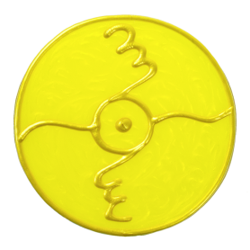 Ingrid Auer - Planetensymbol Sonne - Handgefertigtes Symbol - Transparentfolie