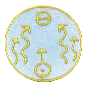 Ingrid Auer - Planetensymbol Uranus - Handgefertigtes Symbol - Transparentfolie