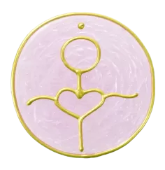 Ingrid Auer - Planetensymbol Venus - Handgefertigtes Symbol - Transparentfolie